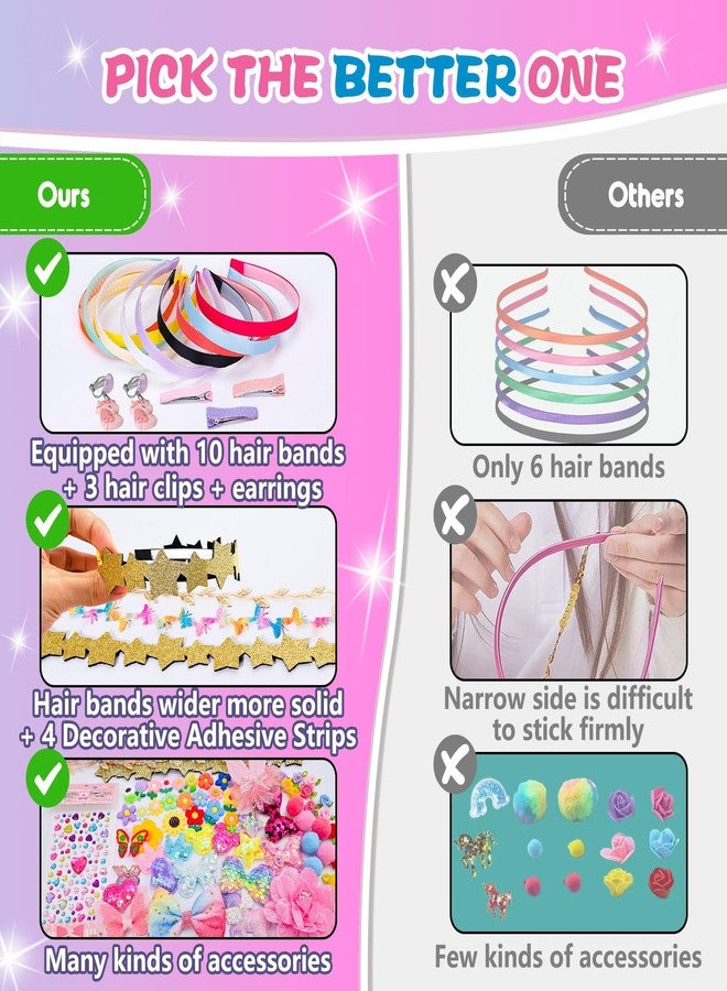 SUYUKI DIY Hair Accessories Kit - Make Your Own Fashion Headbands for Kids 4-12 - Image 5